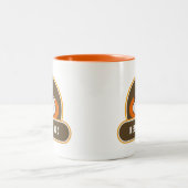 Kaffee Break Kaffee Cup White Orange Café Tasse (Mittel)