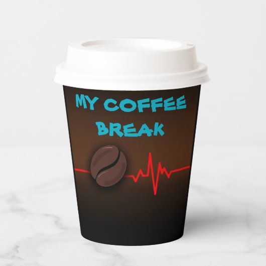 KAFFEE BREAK PAPPBECHER (Vorderseite)