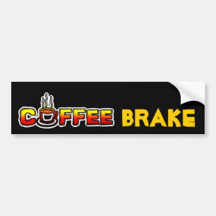 Kaffee-Bremse (Bruch) Autoaufkleber