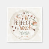 Kaffee Bridal Polterabend Die perfekte Mischung Serviette (Vorderseite)