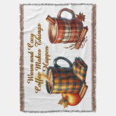 Kaffee bringt die Dinge ins Rollen Decke (Vorderseite Vertikal)