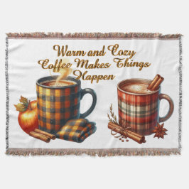 Kaffee bringt die Dinge ins Rollen Decke