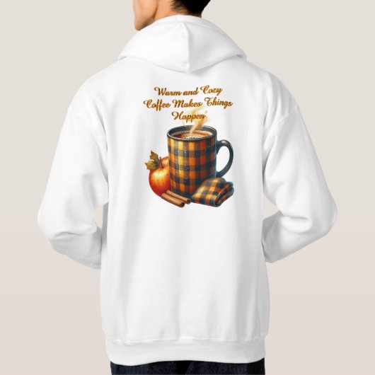 Kaffee bringt die Dinge ins Rollen Hoodie (Rückseite)