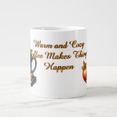 Kaffee bringt die Dinge ins Rollen Jumbo-Tasse (Vorderseite)