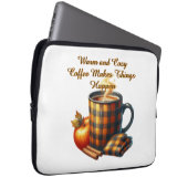 Kaffee bringt die Dinge ins Rollen Laptopschutzhülle (Vorne Rechts)