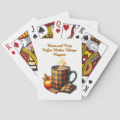 Kaffee bringt die Dinge ins Rollen Spielkarten (Rückseite)