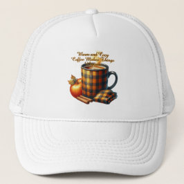 Kaffee bringt die Dinge ins Rollen Truckerkappe
