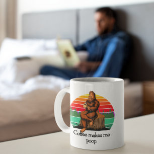 Kaffee bringt mich dazu, Bigfoot Sasquatch Lustig Tasse
