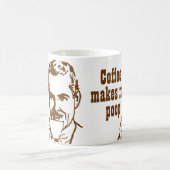 Kaffee bringt mich zum Kacken! Kaffeetasse (Mittel)