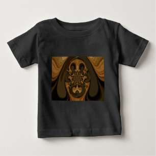Kaffee Brown Fluid Kaleidoskop Art Print Baby T-shirt