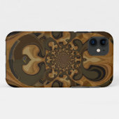 Kaffee Brown Fluid Kaleidoskop Art Print Case-Mate iPhone Hülle (Rückseite (Horizontal))