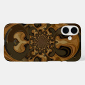 Kaffee Brown Fluid Kaleidoskop Art Print Case-Mate iPhone Hülle (Rückseite (Horizontal))