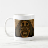 Kaffee Brown Fluid Kaleidoskop Art Print Kaffeetasse (Links)