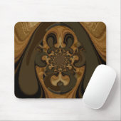 Kaffee Brown Fluid Kaleidoskop Art Print Mousepad (Mit Mouse)