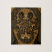 Kaffee Brown Fluid Kaleidoskop Art Print Puzzle (Vertikal)