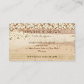 Kaffee Brown Girl Zuhause Bakery Visitenkarte (Rückseite)