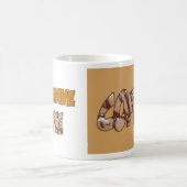 Kaffee Brown Letter Kaffee Tasse (Mittel)