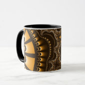 Kaffee Brown Remix Tasse (Vorderseite Links)