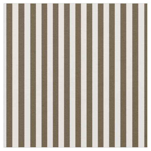 Kaffee Brown & White Streifen Stoff (Nahaufnahme)