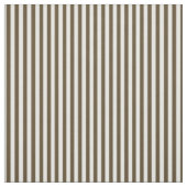 Kaffee Brown & White Streifen Stoff (Muster)