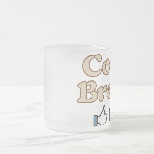 Kaffee-Bruch Ähnliche mattierte GlasTasse Mattglastasse (Mittel)