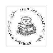 Kaffee & Bücher Buchzeichen der Personalbibliothek Permastempel (Design)