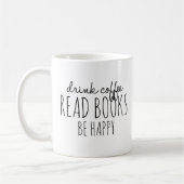Kaffee Bücher Glück Kaffeetasse (Links)
