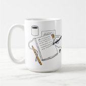 Kaffee, Bücher & lange Nächte – personalisierte Ta Kaffeetasse (Links)