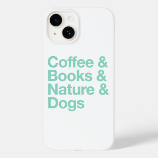 Kaffee & Bücher & Natur & Hunde Telefongehäuse (Aq Case-Mate iPhone 14 Hülle