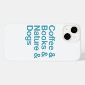 Kaffee & Bücher & Natur & Hunde Telefongehäuse (bl Case-Mate iPhone Hülle (Rückseite (Horizontal))