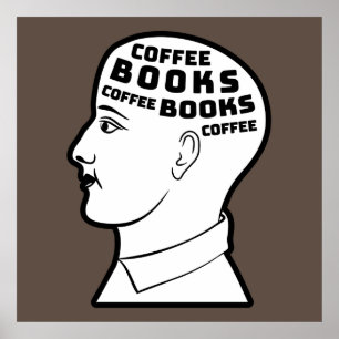 Kaffee & Bücher Poster