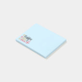 Kaffee Bücher Schnee Post-it Klebezettel (angewinkelt)
