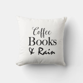 Kaffee-Bücher u. Regen-Wurfs-Kissen Kissen