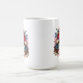 Kaffee, Bücher und Blume Kaffeetasse (Mittel)