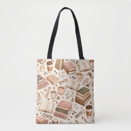 Kaffee Bücher und Dinge Tasche