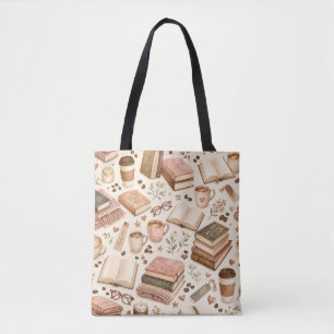 Kaffee Bücher und Dinge Tasche