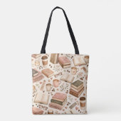 Kaffee Bücher und Dinge Tasche (Rückseite)