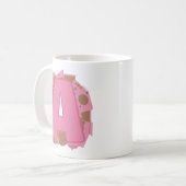 Kaffee Buchstabe A: Monogramm Initiale Kaffeetasse (Vorderseite Links)