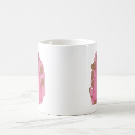 Kaffee Buchstabe A: Monogramm Initiale Kaffeetasse (Mittel)