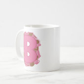 Kaffee Buchstabe B: Monogramm Anfangsbuchstabe Kaffeetasse (Vorderseite Links)