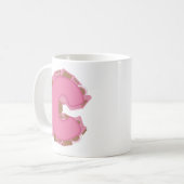 Kaffee Buchstabe C: Monogramm Anfangsbuchstabe Kaffeetasse (Vorderseite Links)