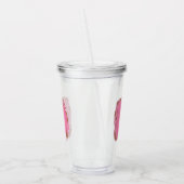Kaffee Buchstabe D: Monogramm Initiale Acryltrinkbecher (Links)