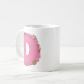Kaffee Buchstabe D: Monogramm Initiale Kaffeetasse (Vorderseite Links)
