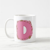 Kaffee Buchstabe D: Monogramm Initiale Kaffeetasse (Links)