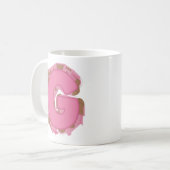 Kaffee Buchstabe G: Monogramm Anfangsbuchstabe Kaffeetasse (Vorderseite Links)