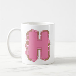 Kaffee Buchstabe H: Monogramm Anfangsbuchstabe  Kaffeetasse