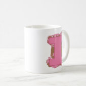Kaffee Buchstabe I: Monogramm Anfangsbuchstabe Kaffeetasse (VorderseiteRechts)