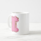 Kaffee Buchstabe I: Monogramm Anfangsbuchstabe Kaffeetasse (Vorderseite Links)