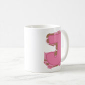 Kaffee Buchstabe J: Monogramm Initiale Kaffeetasse (VorderseiteRechts)