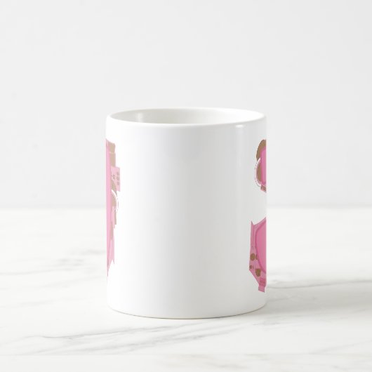Kaffee Buchstabe J: Monogramm Initiale Kaffeetasse (Mittel)